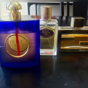 FENDI , BELLE OPIUM, PRADA perfume set